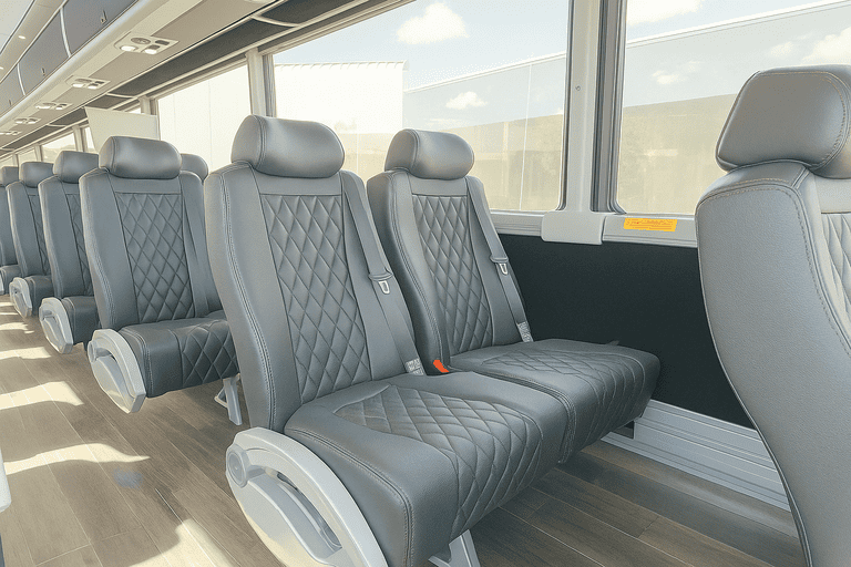 interior of Charter Bus Rental Ridgewood charter bus